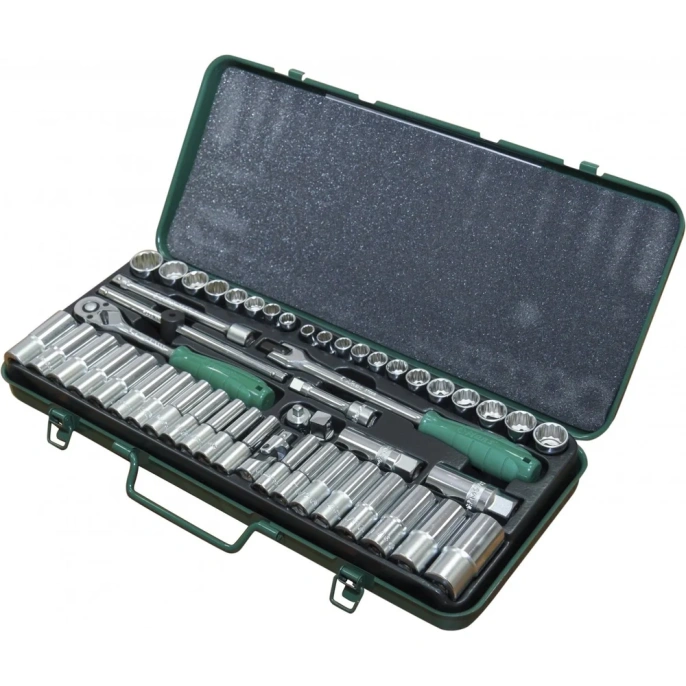 Комплект 12-гранных головок 3/8", 8-19мм, 3/8"-7/8", 50шт Hans 3650-2MA