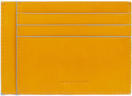 Чехол для кредитных карт Piquadro Blue Square PP2762B2R/G шафрановый натур.кожа