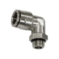 Цанга угловая, резьбовая PI TOOLS Cn-L-1/4M-12 для фторопластовых и полиуретановых трубок. Арт. 5567