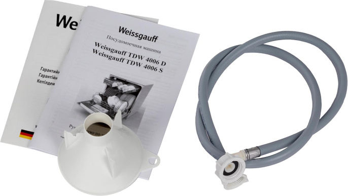 Посудомоечная машина WEISSGAUFF TDW 4006 S, компактная, настольная, 55см, загрузка 8 комплектов, серебристая [425988]