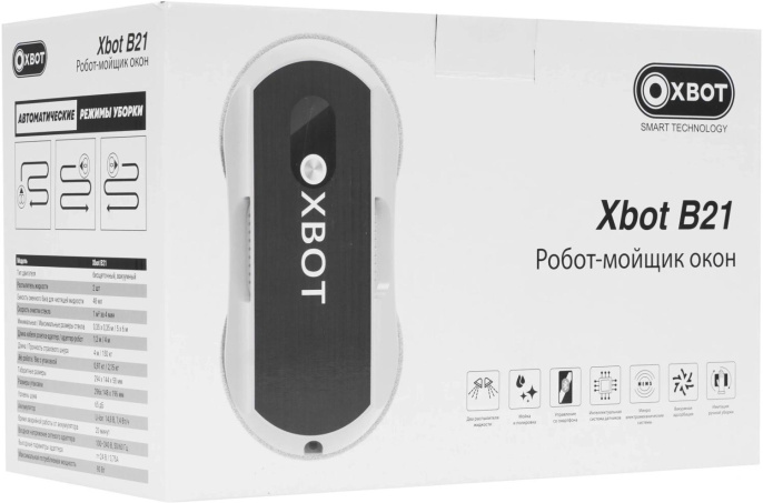 Мойщик окон Xbot В21 пит.:от сети черный (30580748)
