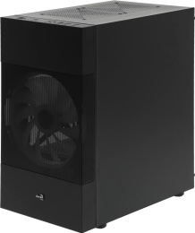 Корпус mATX Aerocool Atomic Lite-G-BK-v2, Mini-Tower, без БП,  черный [accs-pv33123.11]