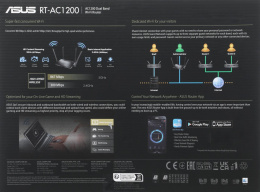 Роутер беспроводной Asus RT-AC1200 V2 (RT-AC1200) AC1200 10/100BASE-TX черный