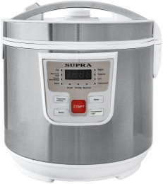 Мультиварка Supra MCS-4115,  900Вт,   серебристый/белый