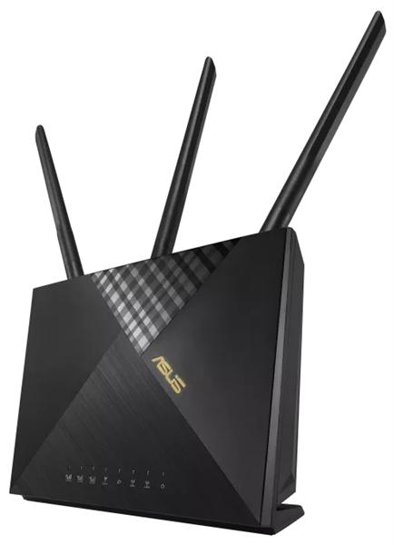 Роутер беспроводной Asus 4G-AX56 AX1800 10/100/1000BASE-TX/4G cat.6 черный