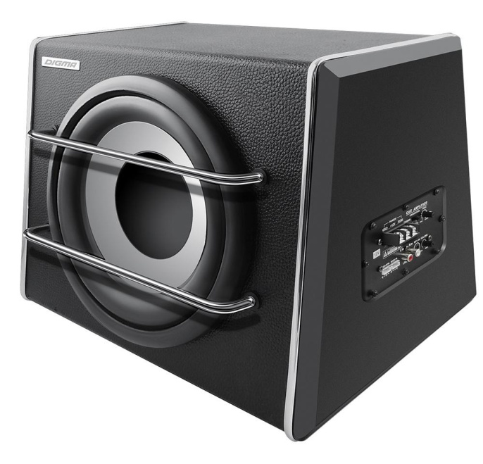 Сабвуфер автомобильный Digma DCS-100 220Вт активный 25см/10"