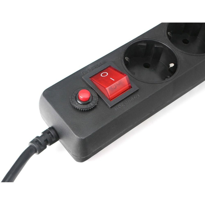 Гарнизон Сетевой фильтр EHLB-1 10А 1.8м 5 розеток чёрный 21217