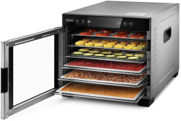 Сушилка для овощей и фруктов KITFORT KT-1916,  черный,  6 поддонов