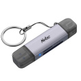 Картридер Netac WK13 WK13GYCN USB3.2 SD, SDHC, SDXC, microSD, microSDHC, microSDXC, USB Type-A/USB Type-С, Серебристый