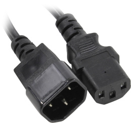 Кабель питания ExeGate Special EC-3S-C13- C14/3x0.5 C13- C14, 3*0.5mm2, CCA, черный, 3м ES280989RUS