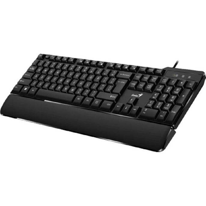 Клавиатура проводная Genius KB-100XP, черная Black , USB, RU