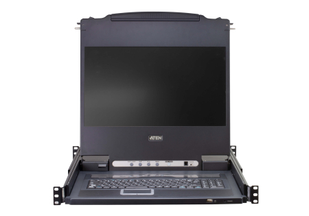 KVM консоль ATEN CL5716MW-ATA-RG 16-Port PS/2-USB VGA Single Rail 17.3" 1920 x 1080 @ 60 Hz LCD KVM Switch