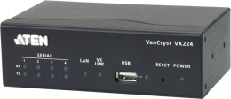 Блок расширения последовательных портов Aten VK224 VK224-AT 4хRS-232/422/485, скорость: 300-115200 бит/с, 8 бит данных по умолчанию , 1 x RJ-45 10/100Base-T
