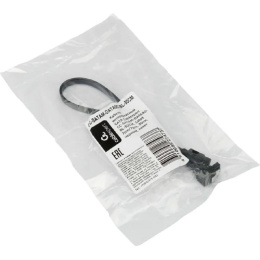 Cablexpert Кабель интерфейсный SATA Sata3 7pin / 7pin, угловой, защелка, 30см, черный, пакет CC-SATAM-DATA90-BL-30CM