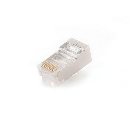 Gembird Вилка RJ-45 8P8C универсальная кат.5e экранированная, контакты 30 микродюймов" 10 шт. PLUG5SP/10
