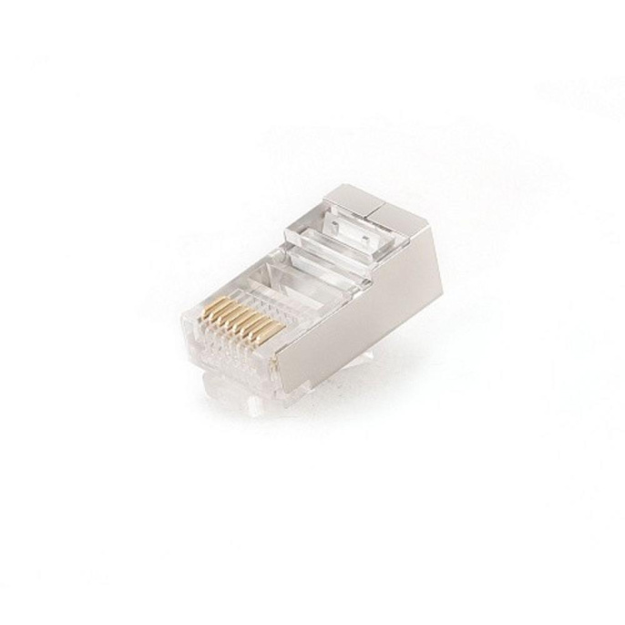 Gembird Вилка RJ-45 8P8C универсальная кат.5e экранированная, контакты 30 микродюймов" 10 шт. PLUG5SP/10