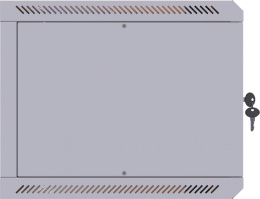 Шкаф коммутационный SUPRLAN ТВЛ-6U-600-350-СР 05-1060 настенный,  стеклянная передняя дверь,  6U,  600x360x350 мм