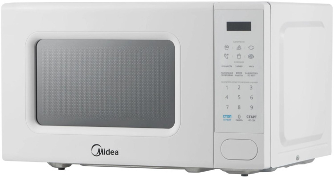 Микроволновая печь Midea EM720C2PR-W, 700Вт, 20л, белый