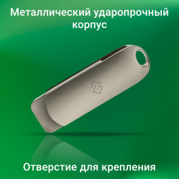 Флешка USB Digma DRIVE3 256ГБ, USB3.0, серебристый [dgfum256a30sr]