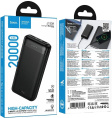 Внешний аккумулятор (Power Bank) Hoco J153A Stability,  20000мAч,  черный [56085]