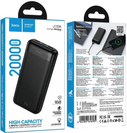 Внешний аккумулятор (Power Bank) Hoco J153A Stability,  20000мAч,  черный [56085]