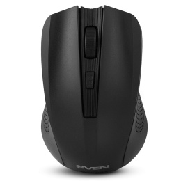 Беспроводная мышь SVEN RX-400W чёрная 3+1кл. 600/1000/1400DPI, блист SV-014674