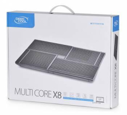 Подставка для ноутбука DeepCool Multi Core X8, 17", 381х268х29 мм, 2хUSB, вентиляторы 4 х 1290г [dp-n422-x8bk]