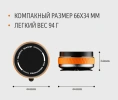 Держатель для телефона K10B, сильный магнит (MagSafe), вакуумная присоска с блокиратором, цвет оранжевый