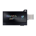 Твердотельный накопитель ADATA External SSD SC730, 512GB, Type-C, Type-A, USB 3.2 Gen2, R/W 600/600 MB/s, 36.8x23.8x9.7mm, Black 5 лет (SC730-512G-CACTI)