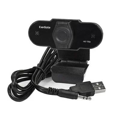 Видеокамера ExeGate BlackView C525 HD EX287386RUS (USB2.0 1280x720 микрофон трипод)