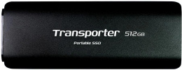 512ГБ Внешний диск SSD Patriot Transporter PTP512GPEC, USB-C, запись - 1000МБ/с, чтение - 1000МБ/с, черный