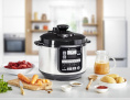Мультиварка-скороварка Moulinex CE620D32 5л 1000Вт серебристый/черный (7211003314)