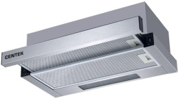 Вытяжка встраиваемая Centek CT-1840-60 серый управление: кнопочное 1 мотор