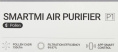 Воздухоочиститель SMARTMI Air Purifier P1,  серый [zmkqjhqp11]