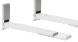 Кронштейн Holder MWS-2003,   для СВЧ,  настенный,  макс. 40кг,  белый