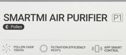 Воздухоочиститель SMARTMI Air Purifier P1,  серый [zmkqjhqp11]