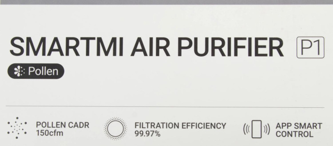 Воздухоочиститель SMARTMI Air Purifier P1,  серый [zmkqjhqp11]