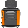 Инструментальная тележка Toollbox с экраном серии premium ТВР-5 RAL 2008