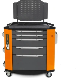 Инструментальная тележка Toollbox с экраном серии premium ТВР-5 RAL 2008