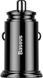 Автомобильное зарядное Baseus CCALL-YD01 Circular Plastic Car Charger 2 USB 30W Black (BS-C16Q1) (функция быстрой зарядки, выходной ток 3000 мА, 2 х USB)