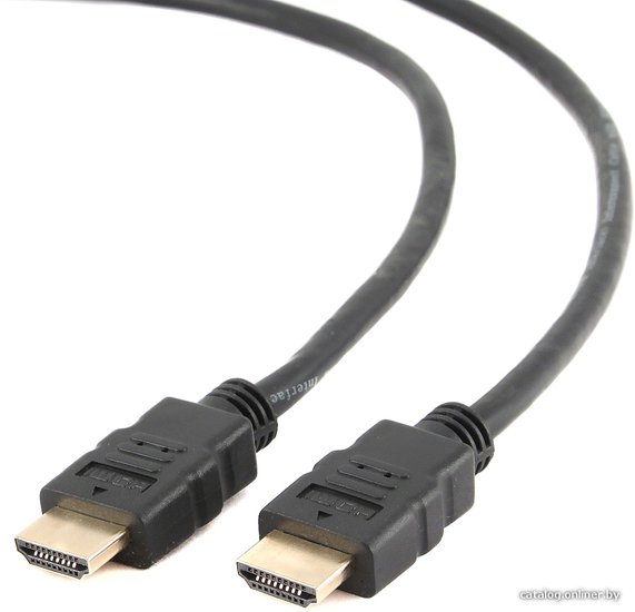 Кабель HDMI Cablexpert, 0.5м, v2.0, 19M/19M, медь, позолоченные разъемы, экранировка, пакет, черный CC-HDMI4-0.5M