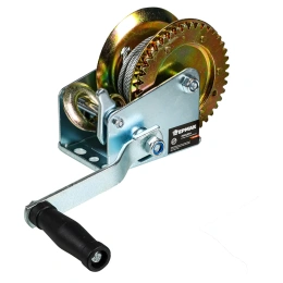 Ручная шестеренчатая лебедка ЕРМАК TRT 1101C металлический трос, 450кг, длина троса 10м 737-009