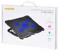 Подставка для ноутбука Digma D-NCP180-5, 18", 415х295х25 мм, 2хUSB, вентиляторы 5 х 79/150 мм, 850г, черный