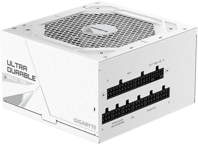 Блок питания GigaByte GP-UD750GM PG5 ICE 750W 28200-U75GI-1CEUR ATX 12V v2.31, 80Plus Gold КПД 90% , 3.3V-20А, 5V-20А, 12V-62.5А, -12V-0.3А, 5Vsb-3А, 1x24pin, 2х4+4pin, 4х6+2pin, 8хSATA, 1х16pin, 3х4Pin Peripheral, 1хFloppy, OVP/OPP/SCP/UVP/OCP/OTP, 1