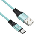 Кабель Digma TYPE-C-1.2M-BRAIDED-GR USB m -USB Type-C m 1.2м зеленый