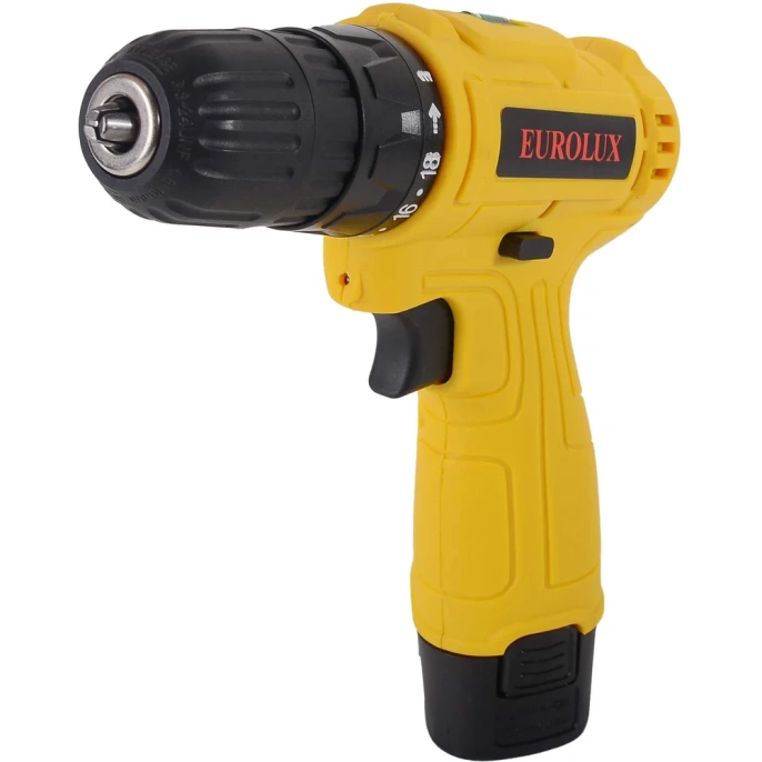Аккумуляторная дрель-шуруповерт Eurolux ДА-12/1Li 72/14/37