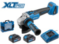 Аккум. углошлифмашина BULL CSG 1812 R Xcase, XLTpro, БЕСЩЕТ, 125 мм, рег. об., 8000 об/мин, 2х4 А*ч 1333860
