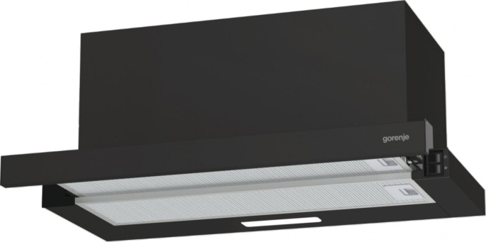 Встраиваемая вытяжка Gorenje TH606E7B, управление кнопочное, черный