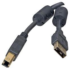 Defender USB04-10 PRO Кабель USB 2.0 для соед. 3.0м AM/BM , зол.конт, 2фер.фил. 87431