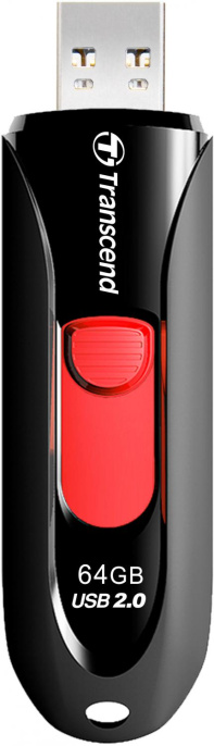 Флешка USB Transcend Jetflash 590 64ГБ, USB2.0, черный [ts64gjf590k]